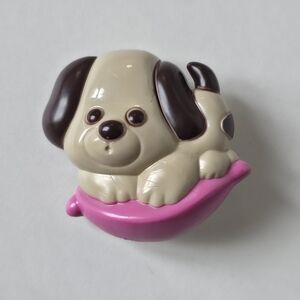 Vintage Avon 1974 Puppy Dog Solid Perfume Brooch